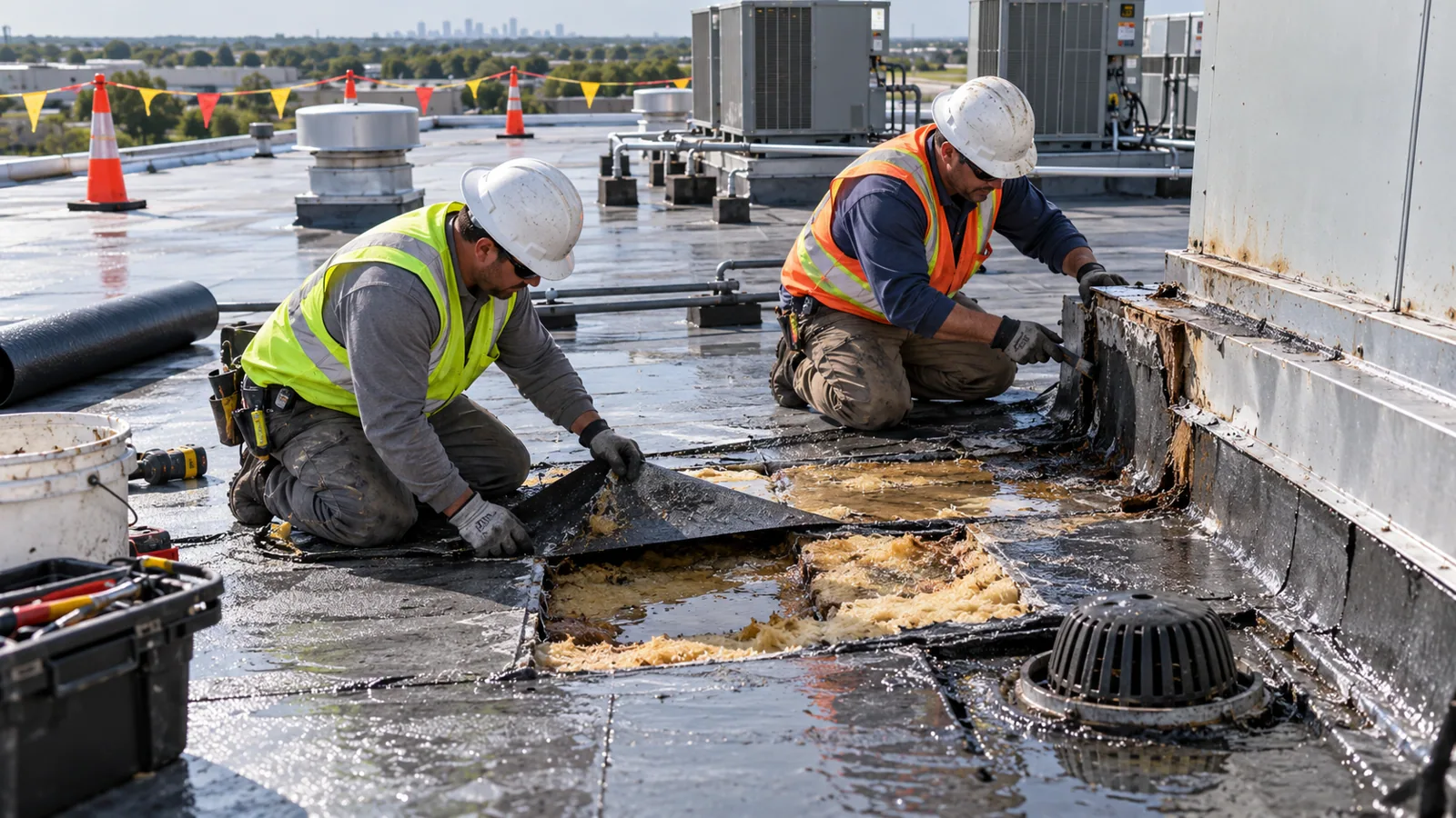 Commercial Wind Damage Roof Repair in Thornton, CO